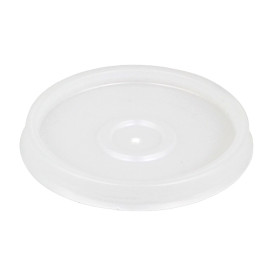 Plastic Lid PS Translucent Ø6,9cm for Foam Cup 4Oz/120ml (1000 Units)