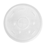 Plastic Lid with Straw Slot PS Ø8,9cm for Foam Cup (100 Units)