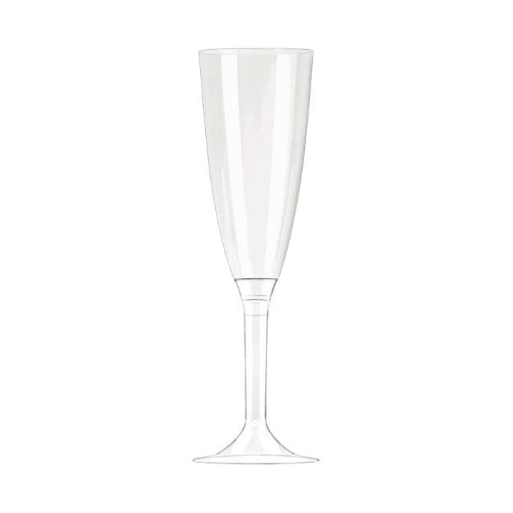 Plastic Flute Sparkling Wine Clear 100ml (10 Units) 