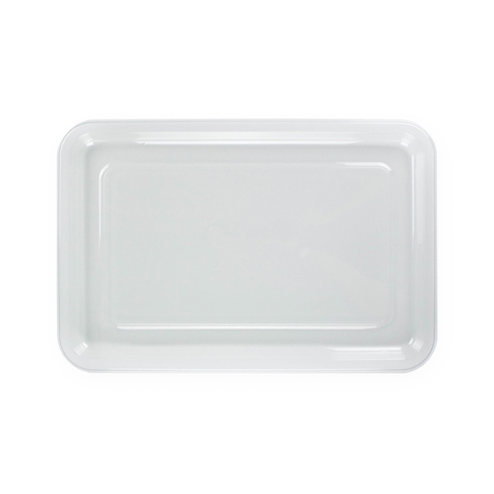 Plastic Tray RPET Transparent 46x30cm (50 Units) 