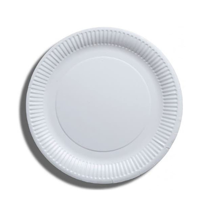 Paper Plate Biodegradable White 23 cm (100 Units)  