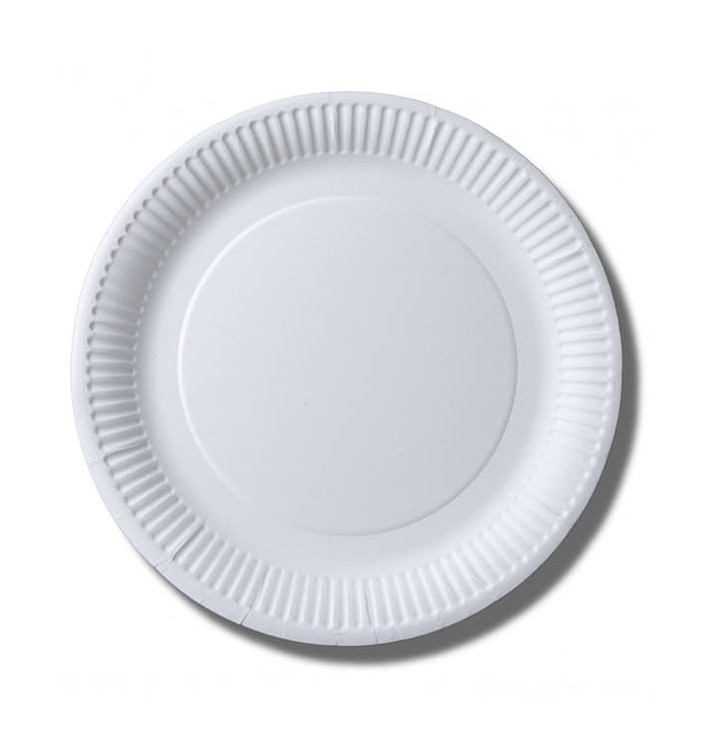 Paper Plate Biocoated White 23cm (100 Units)  
