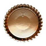 Paper Plate Round Shape Gold "Venus" 25cm (50 Units) 
