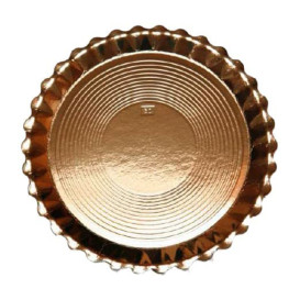 Paper Plate Round Shape Gold "Venus" 25cm (200 Units)