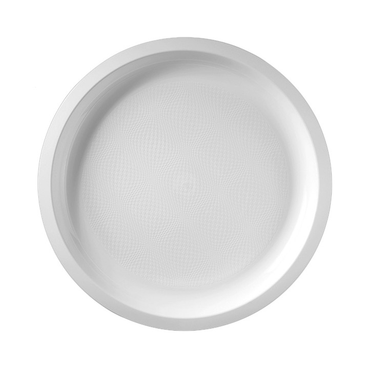 Plastic Plate White "Round" PP Ø29 cm (25 Units) 