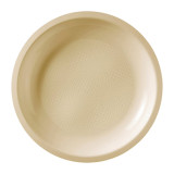 Plastic Plate Flat Cream "Round" PP Ø22 cm (50 Units) 