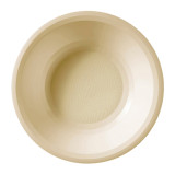 Plastic Plate Deep Cream "Round" PP Ø19,5 cm (50 Units) 