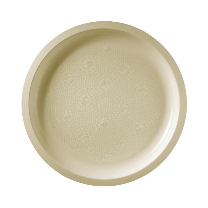 Plastic Plate Cream "Round" PP Ø29 cm (300 Units)