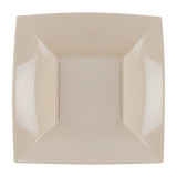 Plastic Plate Deep Beige "Nice" PP 18 cm (25 Units) 