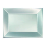 Plastic Tray Microwavable Silver "Nice" 28x19cm (12 Units) 