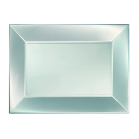 Plastic Tray Microwavable Silver "Nice" 28x19cm (240 Units)