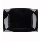Plastic Tray Microwavable Black "Nice" 28x19cm (12 Units) 