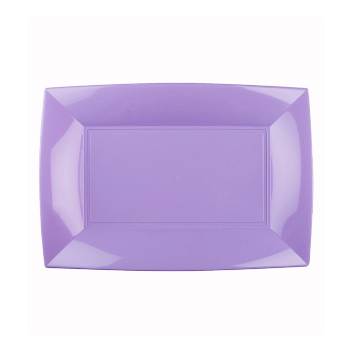 Plastic Tray Microwavable Lilac "Nice" 28x19cm (240 Units)