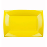 Plastic Tray Microwavable Yelow "Nice" 28x19cm (12 Units) 