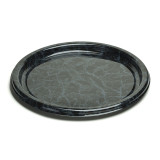 Plastic Tray Round Shape Marble 40 cm (5 Units) 
