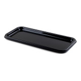Plastic Platter Rectangular Shape Black 35X16 cm (10 Units) 