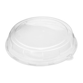Plastic Lid for Sugarcane Plate Clear 23x5cm (126 Units)