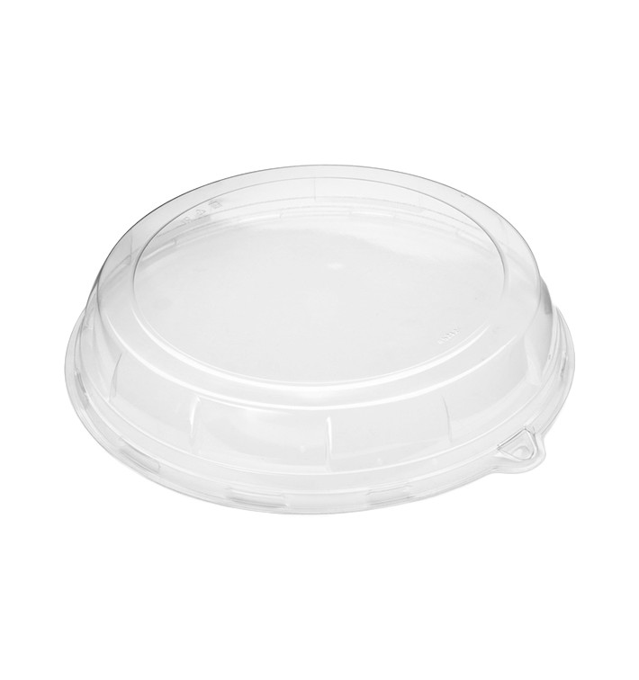 Plastic Lid for Sugarcane Plate Clear 23x5cm (126 Units)