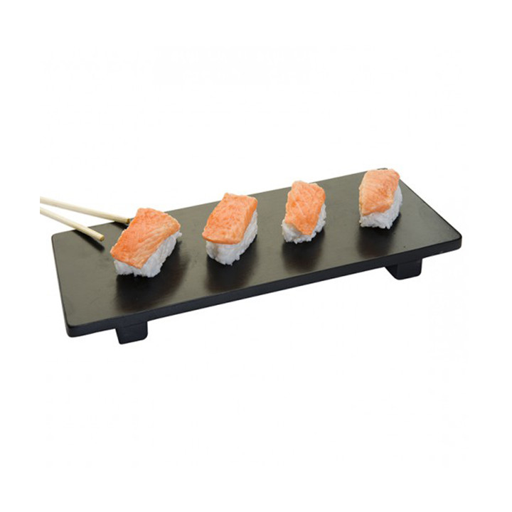 Bamboo Sushi Tray Black 50x23x2,5cm (1 Unit) 