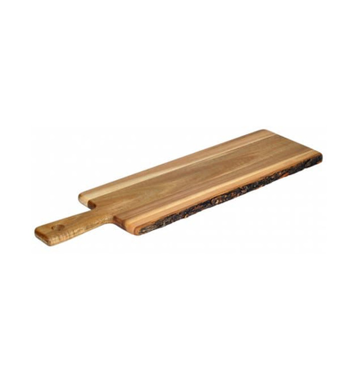 Wooden Serving Platter with Handle 50,8x15,3x1,5cm (8 Units)