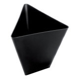 Tasting Plastic Bowl PS Triangle shape Black 70 ml (25 Units) 