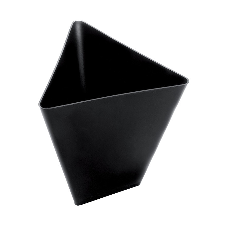 Tasting Plastic Bowl PS Triangle shape Black 70 ml (500 Units)