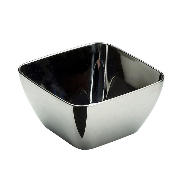 Tasting Plastic Bowl PS Silver 5x5x3 cm 75ml (20 Units)
