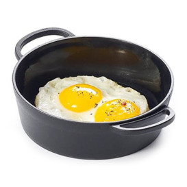 Serving Mini Paella Pan Tray PP Black 9cm (144 Units)