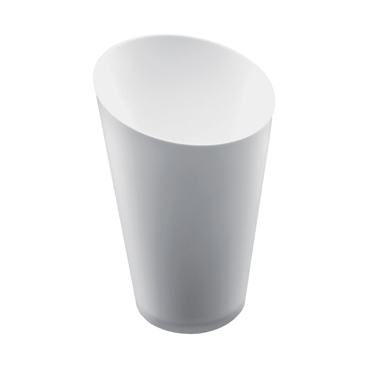 Plastic Tasting Cup PS Cone Shape High White 70 ml (25 Units) 