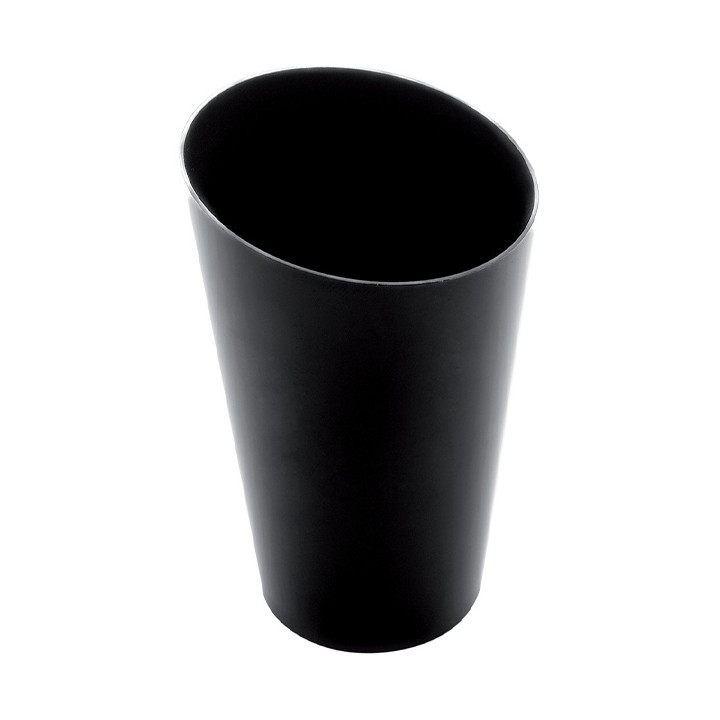 Plastic Tasting Cup PS Cone Shape High Black 70 ml (500 Units)