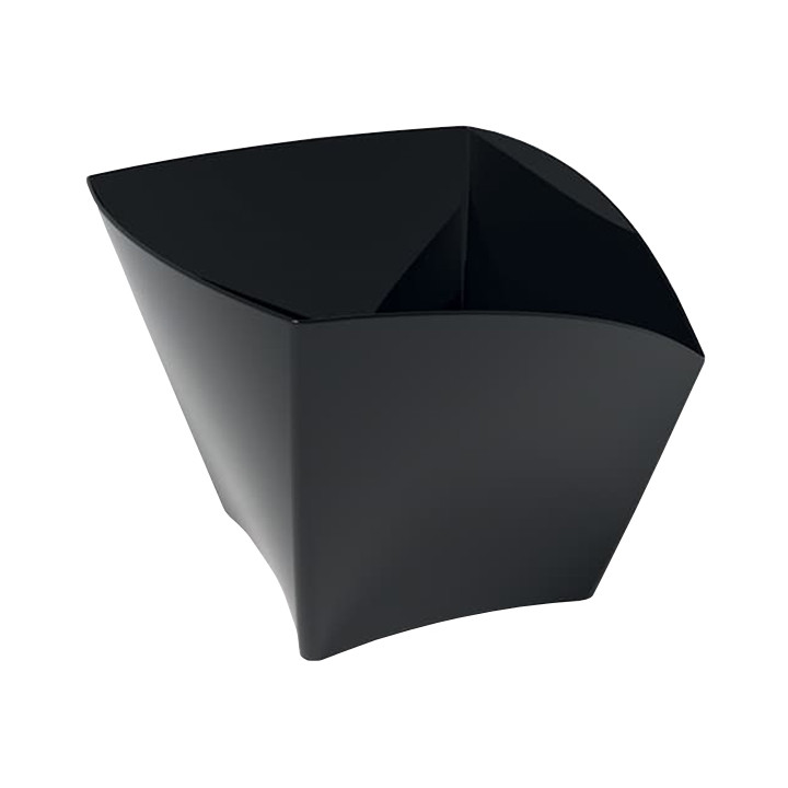 Plastic Tasting Cup PS Curved Shape Black 90 ml (25 Units) 