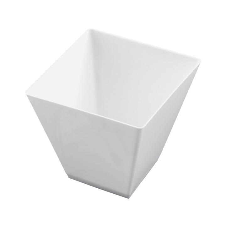 Plastic Tasting Cup PS "Rhombus" White 95 ml (25 Units) 