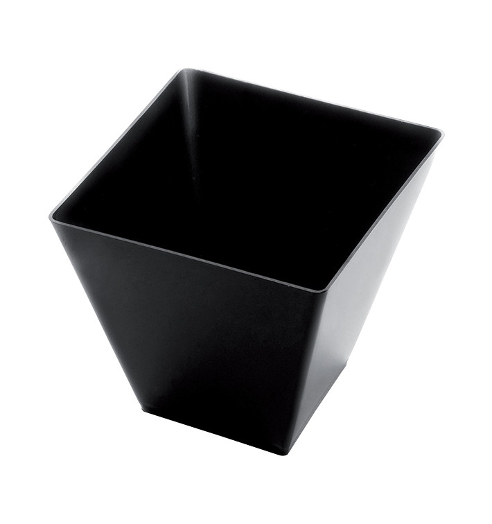 Plastic Tasting Cup PS "Rhombus" Black 95 ml (25 Units) 