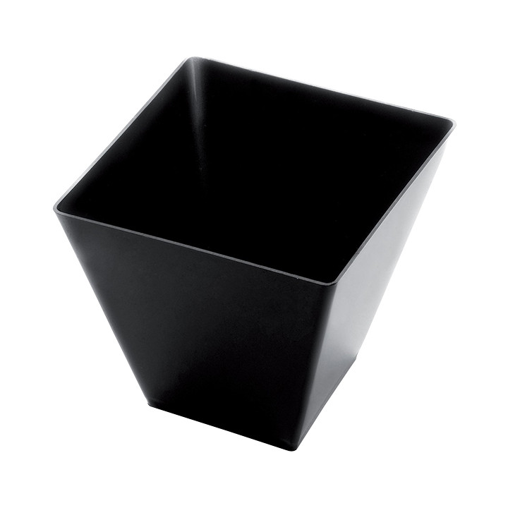 Plastic Tasting Cup PS "Rhombus" Black 95 ml (25 Units) 