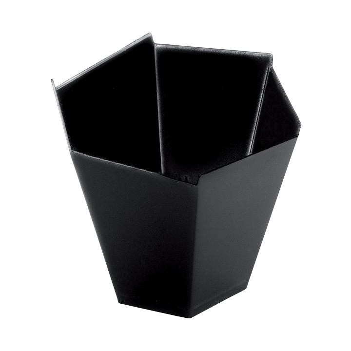 Plastic Tasting Cup PS "Gardenia" Black 100 ml (500 Units)