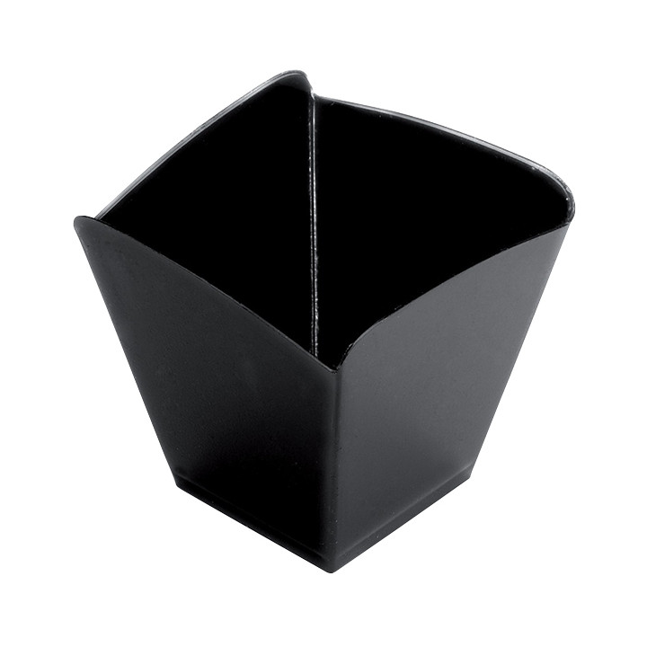 Plastic Tasting Cup PS "Onda" Black 100 ml (500 Units)