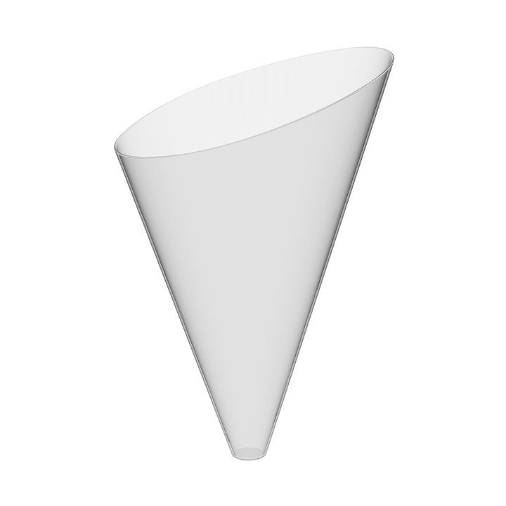 Plastic Serving Cone PS "Slice" Clear 55 ml (480 Units)