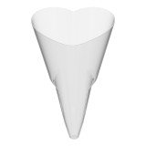 Plastic Serving Cone PS "Love" Clear 50 ml (120 Units)