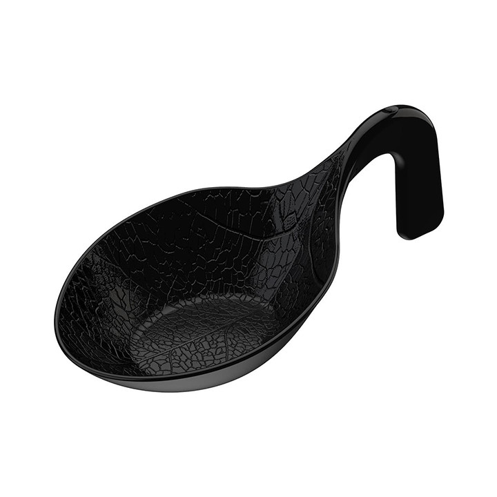 Tasting Spoon PS Crystal "Clorofilla" Black 9,cm (30 Units) 