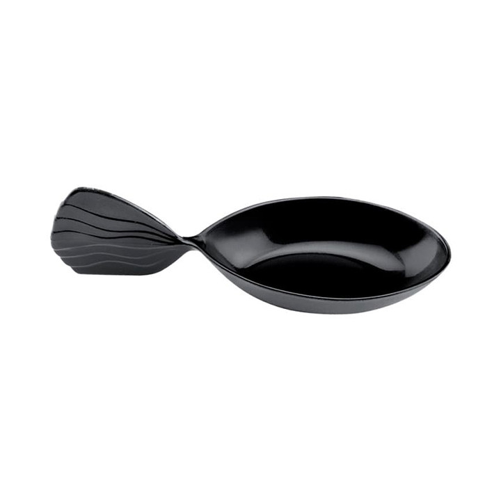 Tasting Spoon PS "Fish" Black 12 cm (30 Units) 