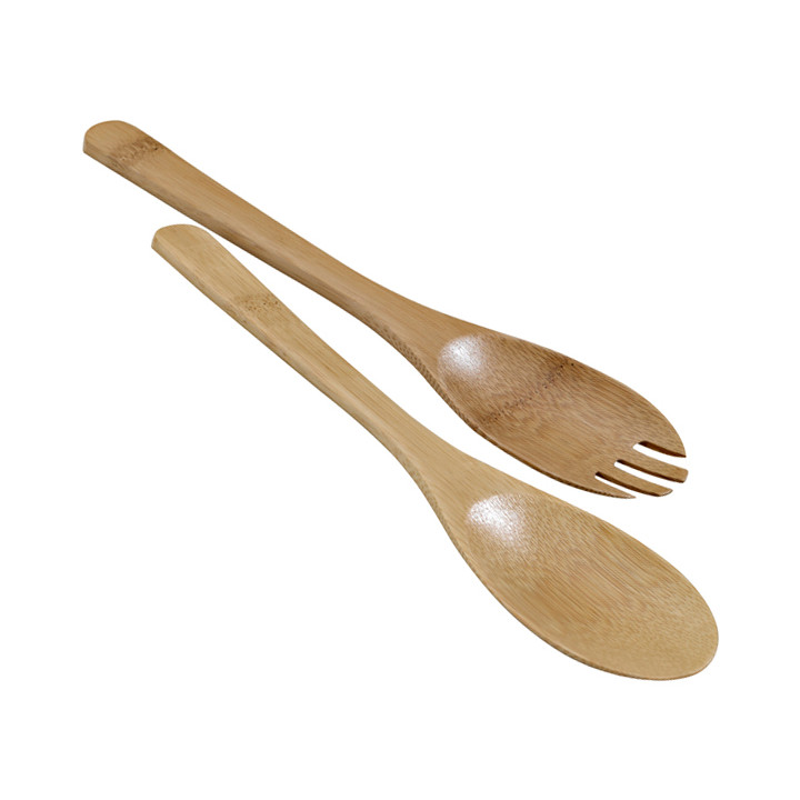 Bamboo Salad Spoon and Fork 25cm (1 Unit) 