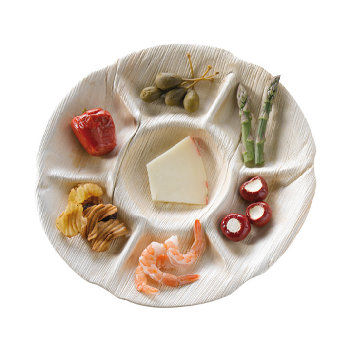 Palm Leaf Plate Round Shape 7C 29,5cm (10 Units) 