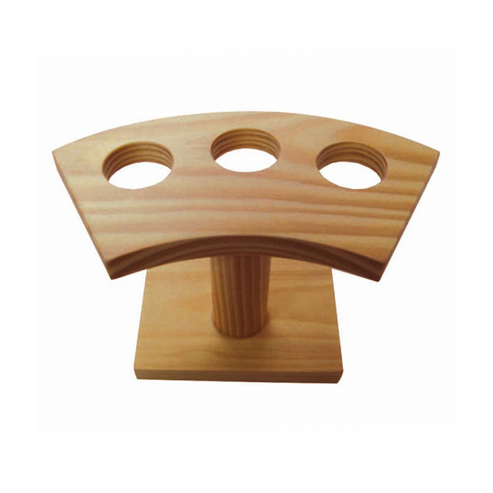Bamboo Serving Cone Holder 3 slots (1 Unit) 