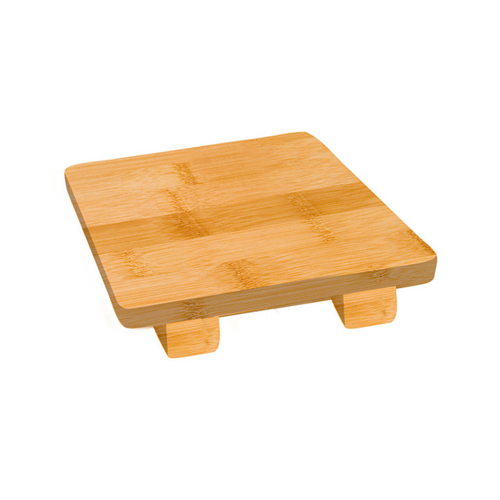 Bamboo Sushi Tray 15x15x2,5cm (40 Units)