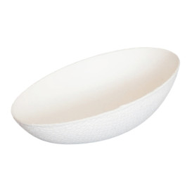 Sugarcane Mini Bowl Oval Shape White 8x5cm (300 Units)