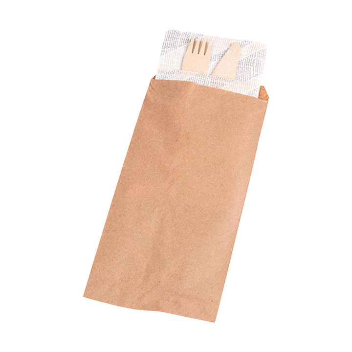 Paper Cutlery Envelopes Kraft 11x24cm (1000 Units)