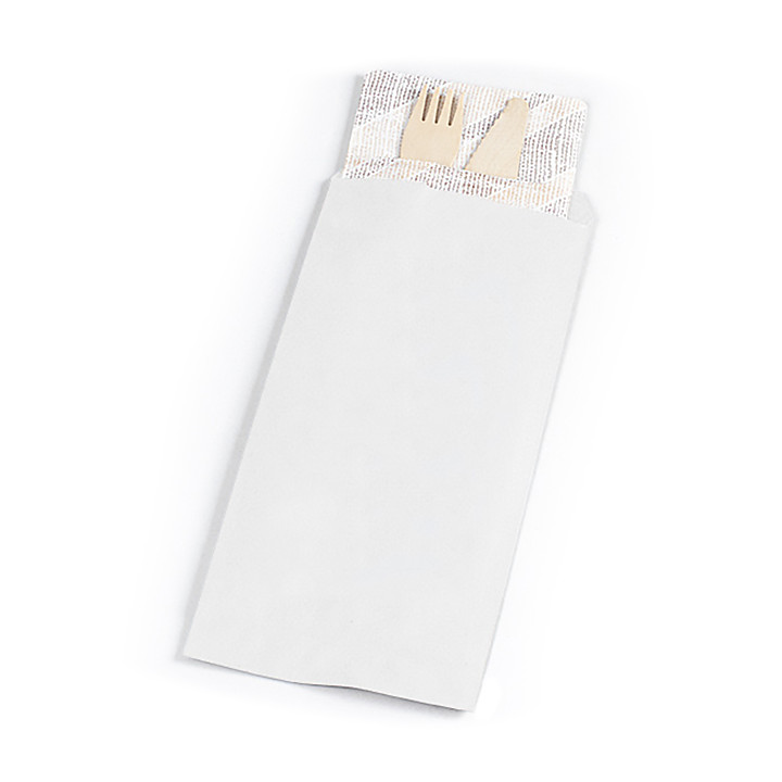 Paper Cutlery Envelopes White 9x24cm (1000 Units)