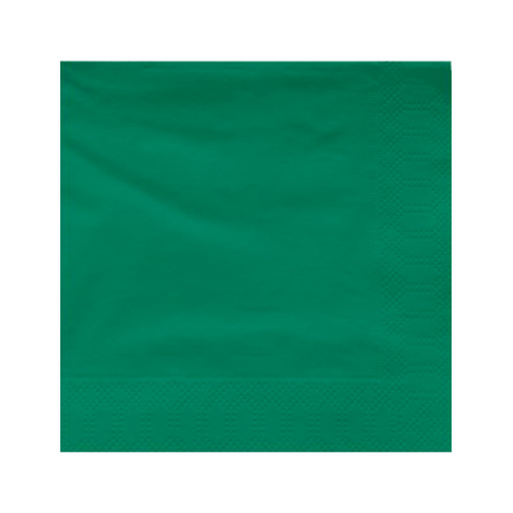 Paper Napkin Edging Green 20x20cm 2C (100 Units)  