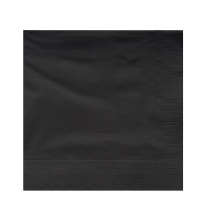 Paper Napkin Edging Black 25x25cm 2C (3400 Units)