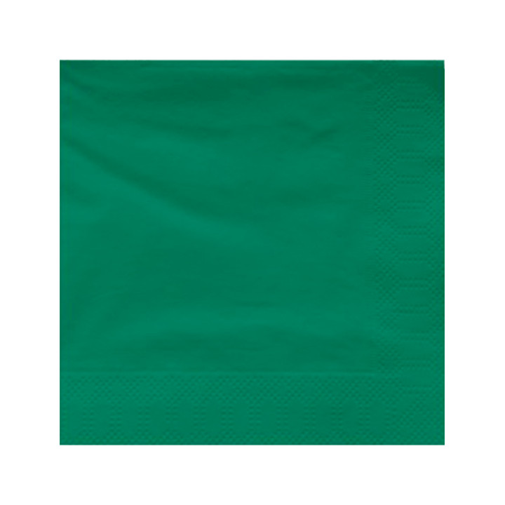 Paper Napkin Edging Green 25x25cm 2C (3400 Units)
